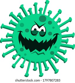 Dirty Bubble Corona Virus illustration