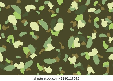 Dirty Camo Print. Seamless Vector Background. Digital Grey Camouflage. Army Urban Grunge. Green Vector Pattern. Military Tree Brush. Fabric Green Texture. Seamless Paint. Modern Abstract Camoflage.