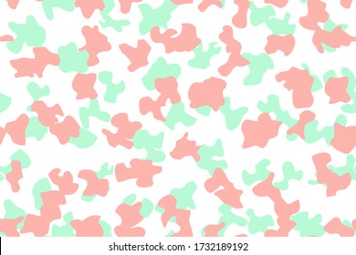 Imprimez un camo sale. Le Pastel Texture branché. Arc-en-ciel Pastel Camouflage Art Sans Seamless. Répétez Le Camoflage Militaire. Camouflage vectoriel sans joint. Forme abstraite de l'armée. Modèle animal multiple. Des formes urbaines Camo.