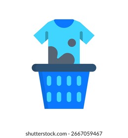 Ilustración vectorial plana sucia del icono del paño