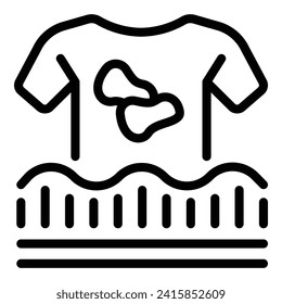 Dirty clothes icon outline vector. Home floor slim. Laundry clean room