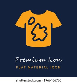 Dirty Clothes premium material ui ux isolated vector icon in navy blue and orange colors