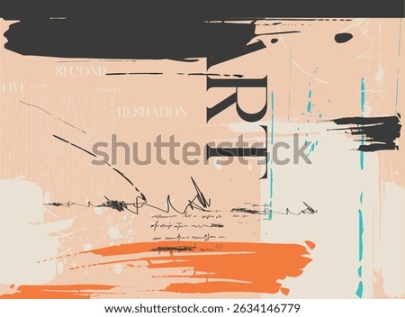 dirty damaged newspaper design,
Abstract graffiti, paint splashes, scribbles, abstract grunge paint,
Abstract Brushstrokes and Splatter, grunge typography collage texture overlay background. graffiti 