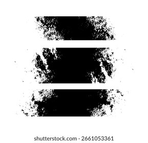 Conjunto de Anuncio de textura de trazo afligido sucio