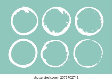 dirty and empty grunge round frame in collection vector