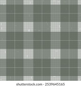 Dirty grey green plaid pattern