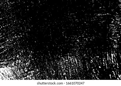 Dirty grunge background. Black and white gloomy texture. Worn old surface. Pattern of cracks, chips, scuffs, scratches. Pattern for backdrops and design creation
