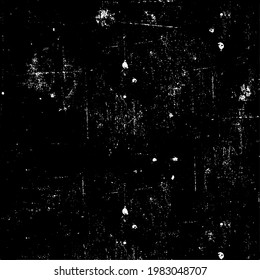 Dirty grunge background. The monochrome texture is old. Vintage worn pattern. The surface is covered with scratches