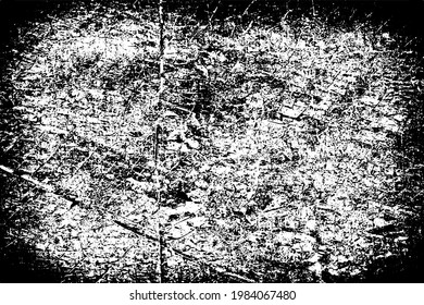 Fondo sucio de grunge. La textura monocroma es antigua. Patrón vintage desgastado. La superficie está recubierta de arañazos