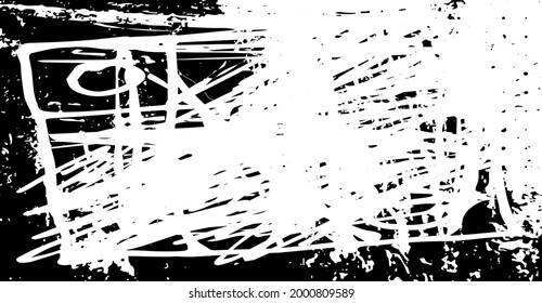 Dirty grunge background. The monochrome texture is old. Vintage worn pattern. The surface is covered with scratches