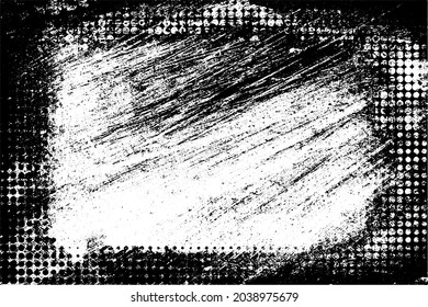 Dirty grunge background. The monochrome texture is old. Vintage worn pattern. The surface is covered with scratches