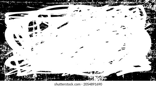 Dirty grunge background. The monochrome texture is old. Vintage worn pattern. The surface is covered with scratches