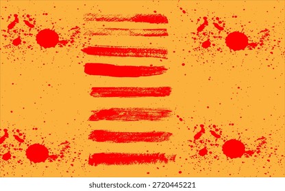 Sucio Grunge Brush Stroke Set Ilustración vectorial. Texturas de trazo de pincel de pintura dibujado a mano para tinta, Diseño gráfico, Elementos de suciedad, textura. Colección sucia de moda del cepillo, no AI