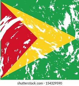 dirty guyana flag background