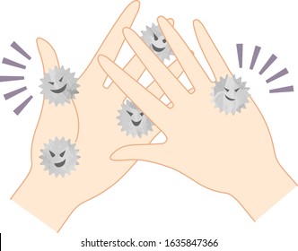 dirty hands,there is a lot of viruses