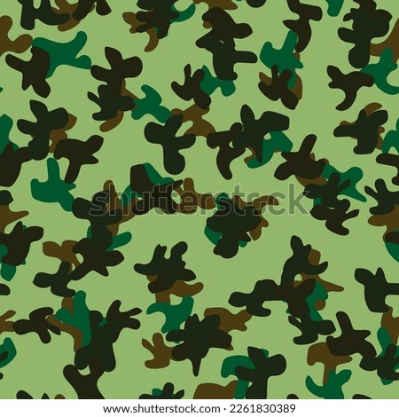 Dirty Hunter Pattern. Modern Green Pattern. Tree Brown Canvas. Digital Urban Camouflage. Seamless Print. Green Camo Print. Woodland Army Brush. Repeat Seamless Camoflage. Military Vector Camouflage.