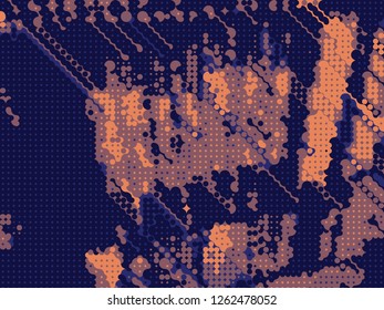 dirty industrial background mosaic object
