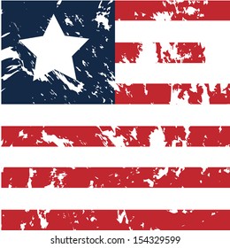 dirty liberia flag background