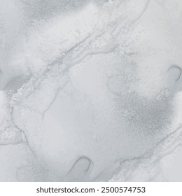 Dirty Marble Floor Texture. Dark Rock Stone. Dark Seamless Background. Vector Abstract Template. Gray Alcohol Ink Marble. Gray Marble Watercolor. Dark Elegant Ceramic. Dirty Water Color Background.