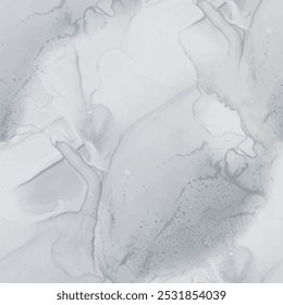 Dirty Marble Floor Texture. Grey Elegant Grunge. Dark Marble Background. Dirty Abstract Watercolor. Gray Tile Stone. Dark Water Color Marble. Modern Abstract Painting. Gray Alcohol Ink Background.