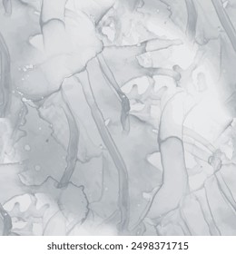 Textura sucia de la pintura de mármol. Sucio fondo sin fisuras. Grunge de Vector fluido. Pintura Abstractas moderna. Acuarela de acuarela gris. Suelo De Rock Oscuro. Acuarela de mármol gris. Mármol de tinta de alcohol oscuro.