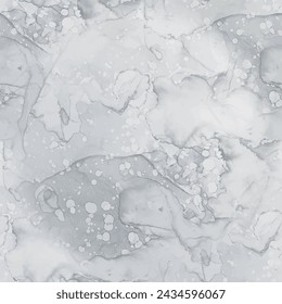 Patrón de pizarra de mármol sucio. Fondo De Tinta De Alcohol Gris. Mármol color agua oscura. Fondo De Mármol Gris. Plantilla abstracta del vector. Estampado elegante oscuro. Pared de Roca Oscura. Acuarela Abstracta Sucia.