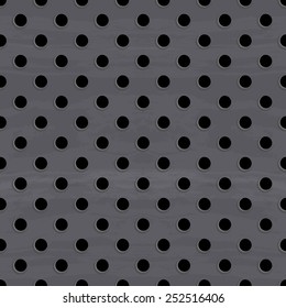 dirty metal round grid seamless pattern
