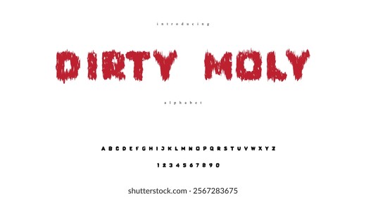 Dirty Moly: A Grungy and Distressed Typeface for Bold, Edgy, and Raw Design Projects