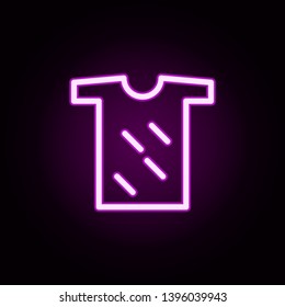 dirty neon icon. Elements of laundry set. Simple icon for websites, web design, mobile app, info graphics