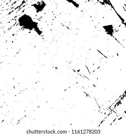 Dirty powder rough empty cover template. Distressed spray grainy overlay texture. Grunge dust messy background. Aged splatter crumb wall backdrop. Weathered drips aging design element. EPS10 vector.