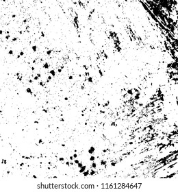 Dirty powder rough empty cover template. Distressed spray grainy overlay texture. Grunge dust messy background. Aged splatter crumb wall backdrop. Weathered drips aging design element. EPS10 vector.