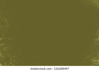 Dirty powder rough empty cover template. Distressed spray green grainy back texture. Grunge dust messy background. Aged splatter crumb wall backdrop. Weathered aging design element. EPS10 vector