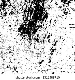 Dirty powder rough empty cover template. Distressed spray grainy overlay texture. Grunge dust messy background. Aged splatter crumb wall backdrop. Weathered drips aging design element. EPS10 vector