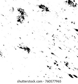 Dirty powder rough empty cover template. Distressed spray grainy overlay texture. Grunge dust messy background. Aged splatter crumb wall backdrop. Weathered drips aging design element. EPS10 vector.
