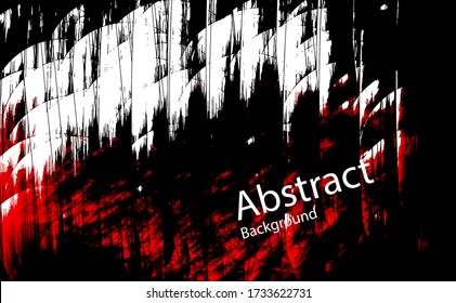 Dirty Red&Black Abstract Background, Isolated Red Black And White Background, Dangerous Illustratoin Abstract Background Modern Style 