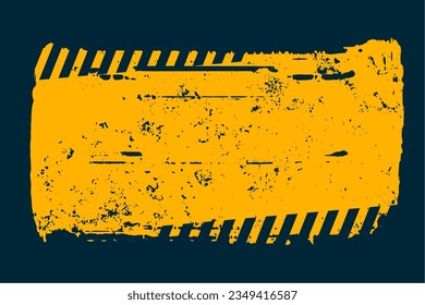 dirty restricted zone yellow background for protection vector