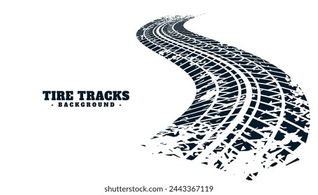 dirty rubber tire mark white background design vector