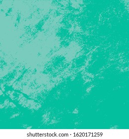 Dirty rustic rough empty cover template. Distressed spray green grainy back texture. Grunge dust messy background. Aged splatter crumb wall backdrop. Weathered aging design element. EPS10 vector