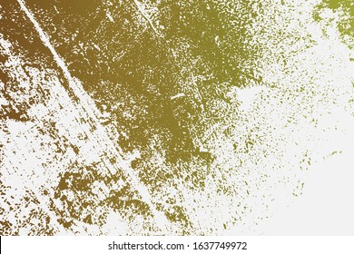 Dirty rustic rough empty cover template. Distressed spray green grainy back texture. Grunge dust messy background. Aged splatter crumb wall backdrop. Weathered aging design element. EPS10 vector