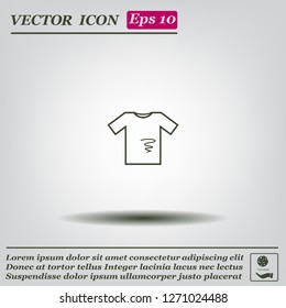 dirty shirt vector icon