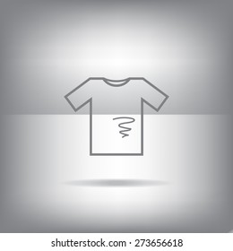 dirty shirt vector icon