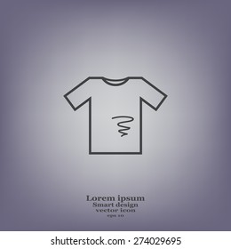 dirty shirt vector icon