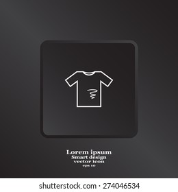 dirty shirt vector icon