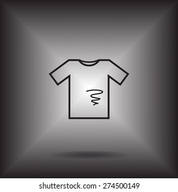 dirty shirt vector icon