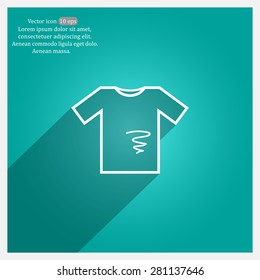 dirty shirt vector icon