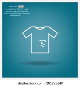 dirty shirt vector icon