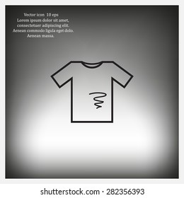 dirty shirt vector icon