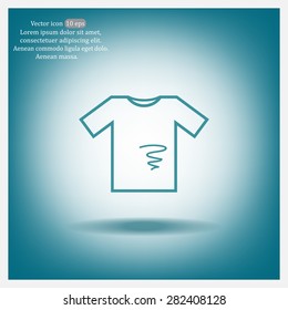 dirty shirt vector icon