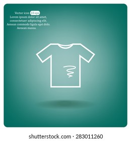 dirty shirt vector icon