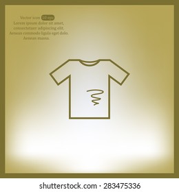 dirty shirt vector icon